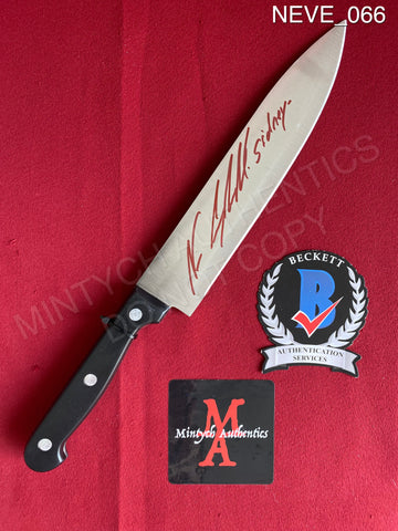 NEVE_066 - Real 8" Steel Knife Autographed By Neve Campbell