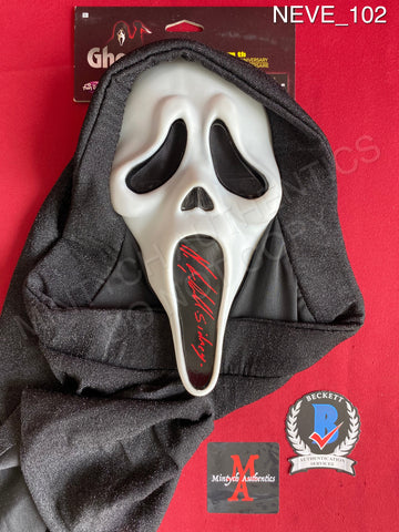 NEVE_102 - Ghost Face 25th Anniversary Mask Autographed By Neve Campbell
