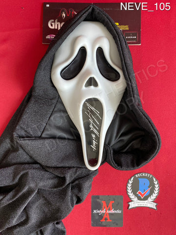 NEVE_105 - Ghost Face 25th Anniversary Mask Autographed By Neve Campbell