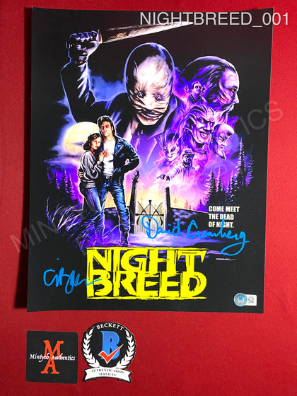 NIGHTBREED_001 - 11x14 Nightbreed Photo Autographed By David Cronenberg & Clive Barker