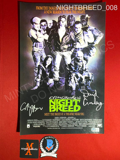 NIGHTBREED_008 - 11x17 Nightbreed Photo Autographed By David Cronenberg & Clive Barker
