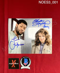 NOES3_001 - 8x10 Photo Autographed By Laurence Fishburne & Heather Langenkamp