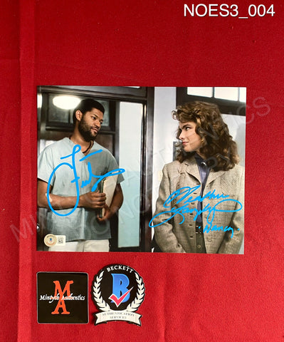 NOES3_004 - 8x10 Photo Autographed By Laurence Fishburne & Heather Langenkamp