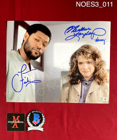 NOES3_011 - 11x14 Photo Autographed By Laurence Fishburne & Heather Langenkamp