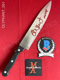 OLYPHANT_051 - Real 8" Steel Knife Autographed By Timothy Olyphant