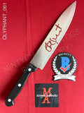 OLYPHANT_061 - Real 8" Steel Knife Autographed By Timothy Olyphant