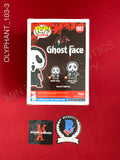 OLYPHANT_103 - Ghost Face 1607 Ghost Face Funko Pop! Autographed By Timothy Olyphant