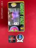 OLYPHANT_128 - Ghost Face 1607 Blacklight Funko Pop! Autographed By Timothy Olyphant