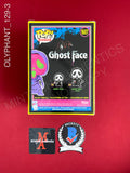 OLYPHANT_129 - Ghost Face 1607 Blacklight Funko Pop! Autographed By Timothy Olyphant