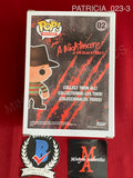 PATRICIA_023 - A Nightmare On Elm 02 Freddy Frueger Funko Pop! Autographed By Patricia Arquette