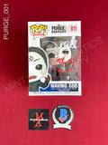 PURGE_001 - The Purge: Anarchy 811 Waving God Funko Pop! Autographed By Zach Gilford & Frank Grillo