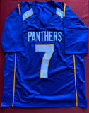GILFORD_020 - #7 Matt Saracen Friday Night Lights Dillion Panthers Custom Jersey Autographed By Zach Gilford