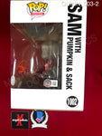 QUINN_003 - Trick 'r Treat 1002 Sam With Pumpkin & Sack Funko Pop! Autographed By Quinn Lord