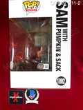 QUINN_011 - Trick 'r Treat 1002 Sam With Pumpkin & Sack Funko Pop! Autographed By Quinn Lord