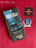 RUSSELL_010 - Escape From New York VHS Autographed By Kurt Russell