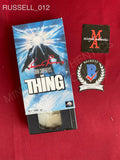 RUSSELL_012 - The Thing VHS (IMPERFECT) Autographed By Kurt Russell