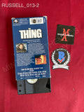 RUSSELL_013 - The Thing VHS Autographed By Kurt Russell
