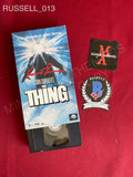 RUSSELL_013 - The Thing VHS Autographed By Kurt Russell