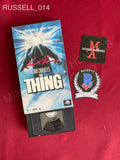 RUSSELL_014 - The Thing VHS Autographed By Kurt Russell