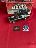 RUSSELL_023 - 1971 Chevrolet Nova 1:18 Scale Diecast Car Autographed By Kurt Russell