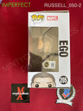 RUSSELL_050 - Guardians Of The Galaxy Vol. 2 205 Ego IMPERFECT - Funko Pop Autographed By Kurt Russell
