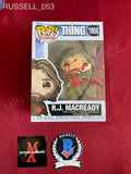 RUSSELL_053 - The Thing 1950 R.J. MacReady Funko Pop! Autographed By Kurt Russell