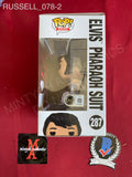 RUSSELL_078 - Elvis Presley 287 Elvis Pharaoh Suit Funko Pop! Autographed By Kurt Russell