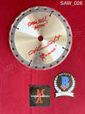 SAW_026 - 7" Real Saw Blade Silver 7" Real Saw Blade Autographed By Tobin Bell & Shawnee Smith