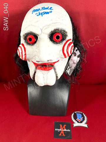SAW_040 - Jigsaw Mask Autographed By Tobin Bell & Leigh Whannell