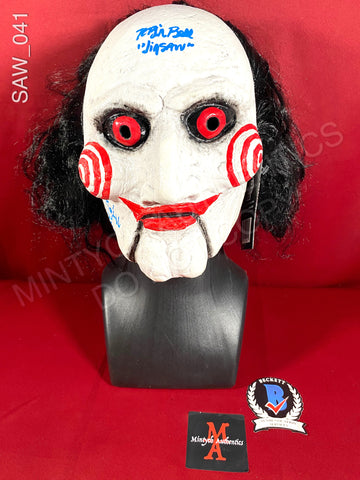 SAW_041 - Jigsaw Mask Autographed By Tobin Bell & Leigh Whannell