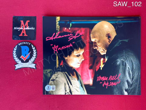 SAW_102 - 8x10 Photo Autographed By Tobin Bell & Shawnee Smith