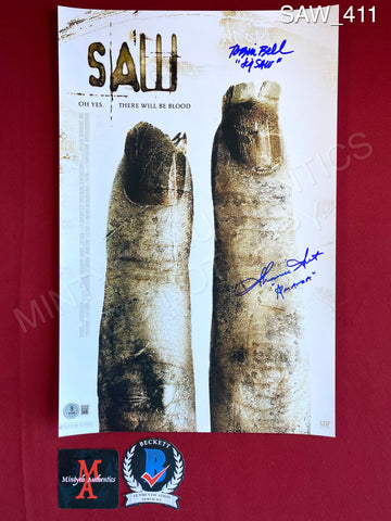 SAW_411 - 11x17 Photo Autographed By Tobin Bell & Shawnee Smith
