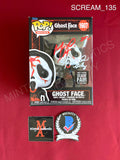 SCREAM_135 - Ghost Face 1607 Hot Topic Scare Fair Exclusive Funko Pop! Autographed By Matthew Lillard & Skeet Ulrich