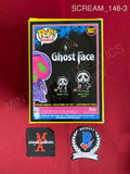 SCREAM_146 - Ghost Face 1607 Blacklight Funko Pop! Autographed By Matthew Lillard & Skeet Ulrich