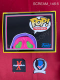 SCREAM_146 - Ghost Face 1607 Blacklight Funko Pop! Autographed By Matthew Lillard & Skeet Ulrich