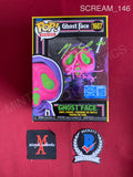 SCREAM_146 - Ghost Face 1607 Blacklight Funko Pop! Autographed By Matthew Lillard & Skeet Ulrich