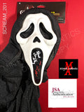SCREAM_201 - Ghost Face 25th Anniversary Fun World Mask Autographed By Matthew Lillard & Skeet Ulrich