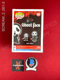 SCREAM_2_001 - Ghost Face 1607 Ghost Face Funko Pop! Autographed By Timothy Olyphant & Laurie Metcalf