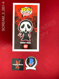 SCREAM_2_001 - Ghost Face 1607 Ghost Face Funko Pop! Autographed By Timothy Olyphant & Laurie Metcalf