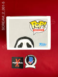 SCREAM_2_001 - Ghost Face 1607 Ghost Face Funko Pop! Autographed By Timothy Olyphant & Laurie Metcalf