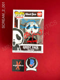 SCREAM_2_001 - Ghost Face 1607 Ghost Face Funko Pop! Autographed By Timothy Olyphant & Laurie Metcalf