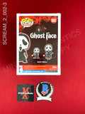 SCREAM_2_002 - Ghost Face 1607 Ghost Face Funko Pop! Autographed By Timothy Olyphant & Laurie Metcalf