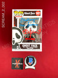 SCREAM_2_002 - Ghost Face 1607 Ghost Face Funko Pop! Autographed By Timothy Olyphant & Laurie Metcalf