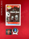 SCREAM_2_003 - Ghost Face 1607 Ghost Face Funko Pop! Autographed By Timothy Olyphant & Laurie Metcalf