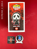 SCREAM_2_003 - Ghost Face 1607 Ghost Face Funko Pop! Autographed By Timothy Olyphant & Laurie Metcalf