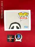 SCREAM_2_003 - Ghost Face 1607 Ghost Face Funko Pop! Autographed By Timothy Olyphant & Laurie Metcalf