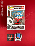 SCREAM_2_003 - Ghost Face 1607 Ghost Face Funko Pop! Autographed By Timothy Olyphant & Laurie Metcalf