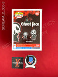 SCREAM_2_005 - Ghost Face 1607 Ghost Face Funko Pop! Autographed By Timothy Olyphant & Laurie Metcalf