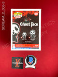 SCREAM_2_008 - Ghost Face 1607 Ghost Face Funko Pop! Autographed By Timothy Olyphant & Laurie Metcalf