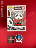 SCREAM_2_008 - Ghost Face 1607 Ghost Face Funko Pop! Autographed By Timothy Olyphant & Laurie Metcalf